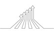 © shrabon2005 - A one line drawing of arrow symbol continuous single line art arrow design.