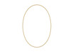 © Krtola  - Gold oval ellipse shape creating a minimal frame or border element on a transparent background, offering a simple geometric design
