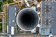 © Vladyslav - Chimney of thermal power plant close up top view