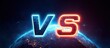 © ART BY SAIFUL - Vibrant photo of vs text glowing over the earth in space for competition