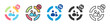 © Iconjam - demographic icon set multi style various collection