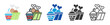 © Iconjam - fast food icon set multi style various collection