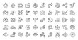 © Iconjam - Collaboration icon set collection in outline style. icon pack contains team, work, together, share, trust, help, support, respect, connect, communicate
