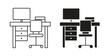 © Fati - Workspace icon. Symbol, logo illustration. graphic icon set