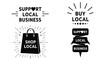 © Muhammad - Support local business shop local buy local campaign vector design
