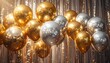 © EnelEva - Golden balloons and festive decorations for winter celebrations