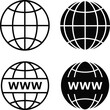 © SAIF820 - Global network connection icons internet world wide web digital communication technology concepts vector