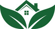 © SAIF820 - Eco home symbol renewable energy green house leaf logo concept vector