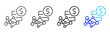 © leaf icon studio - expense neural Icon Set Collection in Creative Outline Style for Finance Business Featuring Multiple Thickness Variations Perfect for Digital Products and Apps