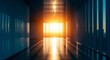 © Lumina Frame - Hallway with bright light at the end of the tunnel creating a strong sense of hope and optimism