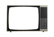 © lial88 - Old TV with isolated screen on white background. Retro technology.