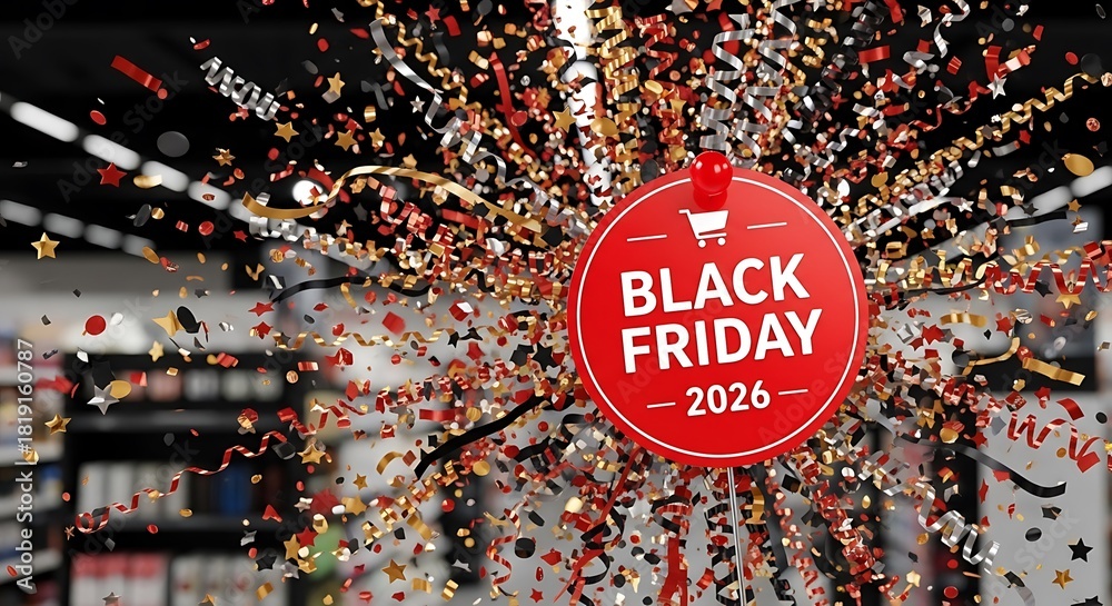 Get Ready For Black Friday 2026 Sales Event With Confetti Bursting In 1000 F 1819160787 