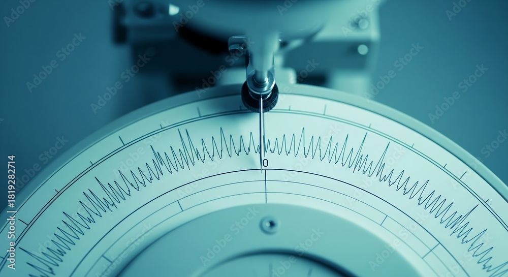 Precision scale measures with needle on zero, showcasing accuracy in ...