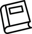 © Saidurra12 - Simple book outline icon education and reading vector graphic for library bookstore school supplies academic knowledge learning study literature research paper publication and creative designs