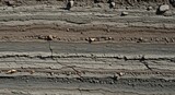 Soil layers texture background, geological stratification, earth layers, ground layers, soil profile view