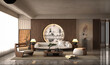 © murattellioglu - 3d render modern home interior living room