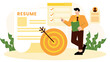 © Hamster - Flat vector of HR recruitment strategy planning Flat Vector Illustration