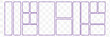 © Daikokuten  - Vector collage for photos. Picture frame. Vector blank in bento grid system. Bento style layout grid templates. Web comics grids, various panel arrangements and different size tiles vector set. EPS 10
