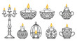 © Pandaman1102 - Candles in decorative holders, vintage style