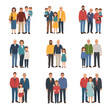 © qorrobin - Diverse families and generational connections depicted through charming vector illustrations