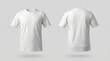 © Artzi - Blank White T-Shirt Mockup Front and Back Views
