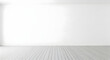 © Ofida Studio - Minimalist White Room with Light Wooden Floor Background