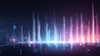 © Sylvia - An abstract visualization of data with light reflections and gradients on a modern statistical background. STEM education sheets.