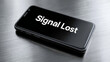 © SashaMagic - Smartphone displaying 'Signal Lost' on a metallic surface.