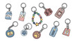 © gita - Charming Collection Cute Keychains with Animal and Geometric Designs