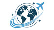 © Mamun - Global airplane travel icon design