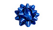 © Рудой Максим - Bright blue decorative gift bow perfect for celebration and festive occasions like birthdays, holidays, or special events