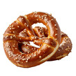 © ArzStudio - Delicious Pretzels Sprinkled With Sesame Seeds on a White Background