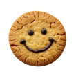 © ArzStudio - Delightful Smiley Face Cookie on a White Background
