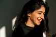 © Bohdan - Smiling woman in natural sunlight portrait