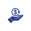 © Neo Vector Pro - Get your investment back with a money return guarantee and a hand offering financial security, symbolizing wealth and earnings for your future