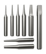 © OMD - Hardened steel punch and drift set for industrial fabrication use.
