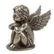 © Dini-Pixels - Small metal cherub statue for elegant bathroom decor accent