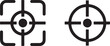 © SHAMIM - Two Target Reticle Icons Showing Aiming And Focusing crosshair scope