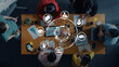 © InfiniteFlow - Job search icons show recruitment, HR management, and employee career growth. Job search helps organizations hire talent, job search supports skills, and job search improves workforce. Entice