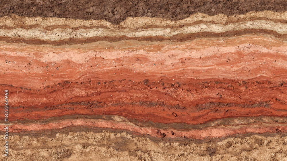 Earth Layer Tile Stunning photo of seamless rammed earth clay texture tile top view ...