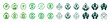 © Svitlana - Eco-friendly battery icons featuring green energy and sustainable designs