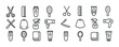 © Svitlana - Hair salon tools icons set: scissors, comb, clipper, mirror, hairdryer