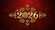 © ubooyys - Elegant Red and Gold Ornamental 2026 Design