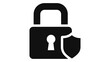 © Monwara67 - Secure padlock icon with shield for data protection, digital safety, access control, cyber security, and privacy.