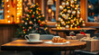 © Seaside - Cozy Christmas Ambiance A Warm Drink and Sweet Pastry Moment