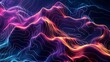 © emplay digital - Abstract digital landscape with vibrant neon color gradients and flowing lines.