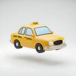 © Naveed  - Isolated yellow taxi cab illustration on white background