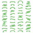 © Aquavisionweath6 - Green Ribbon Frame with Bow  Decorative Vector Border for Invitations, Greeting Cards . Set of different shape ribbon banners. Colorful Banners collection. eps 10