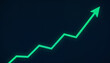 © MEO - Ascending Stock Market Graph with Vibrant Green Lines and Dynamic Momentum
