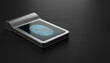 © MEO - High tech biometric fingerprint scanner with azure light for authentication security
